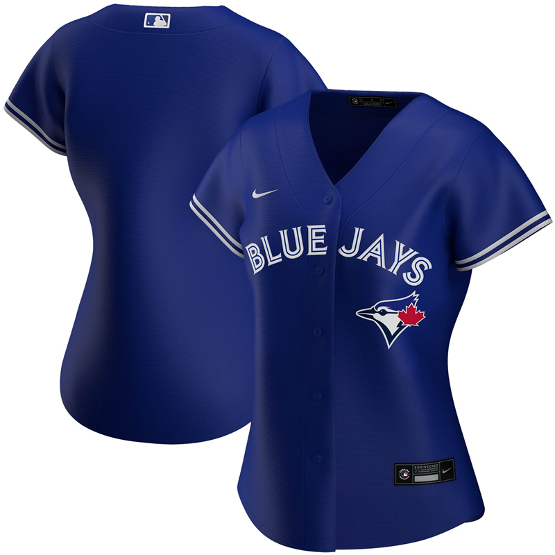 MLB Women Toronto Blue Jays Nike Royal Alternate 2020 Replica Team Jersey